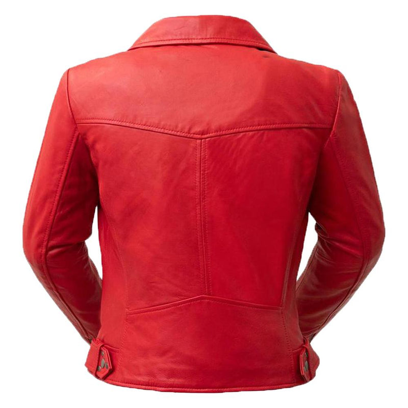 Classic Slim Fit Genuine Women's Leather Biker Jacket