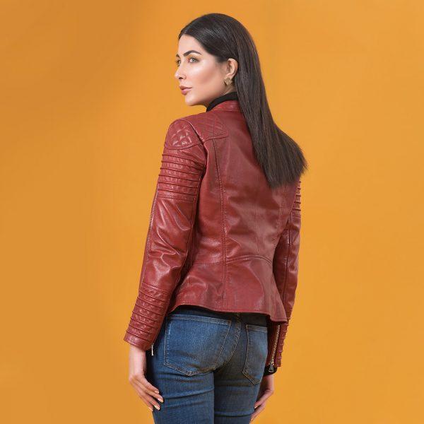 Ladies Premium Mukmal Soft Leather Bike Jacket By Koza Leathers