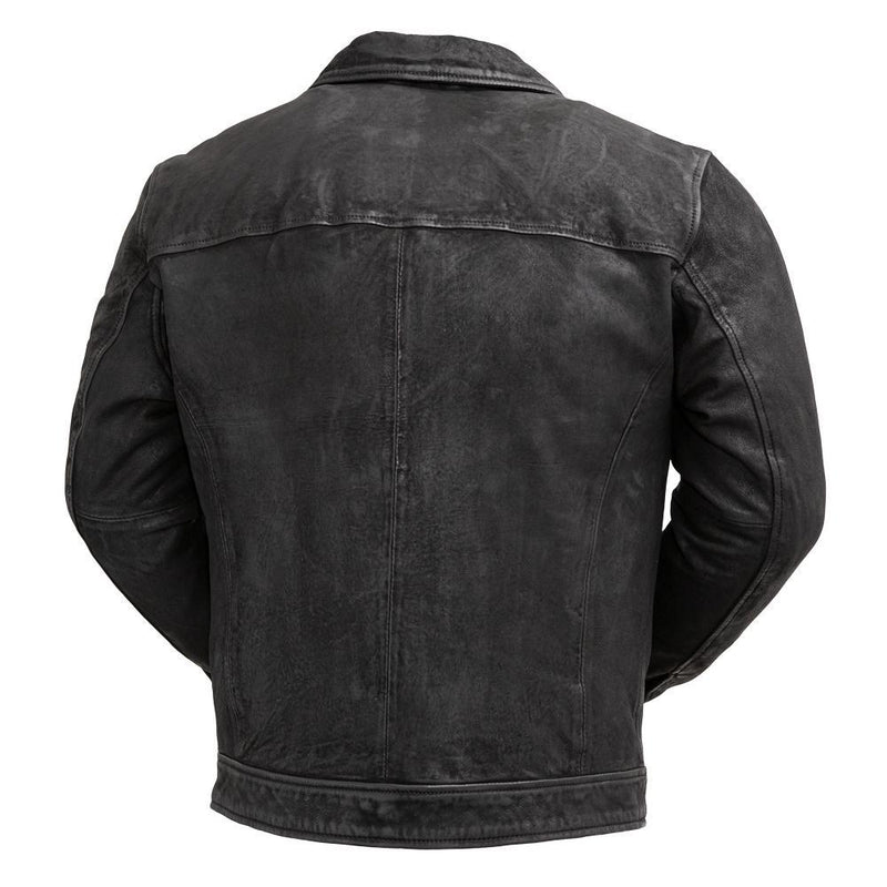 Austin Buffalo Real Leather Jacket Men By First MFG Co.