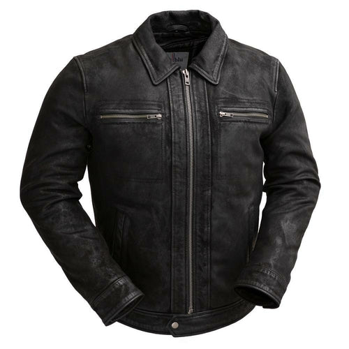 Austin Buffalo Real Leather Jacket Men By First MFG Co.