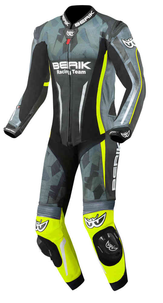 Berik Camo Track Full Leather One Piece Motorcycle Body Suit