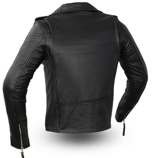 First Manufacturing Rockstar Ladies Leather Motorcycle Jacket