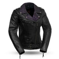 First Manufacturing Co. Malik Genuine Cowhide Women's Motorcycle Leather Jacket