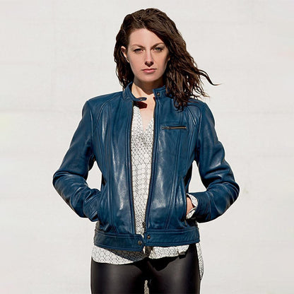 Whet Blu Favorite Womens Leather Lightweight Jacket