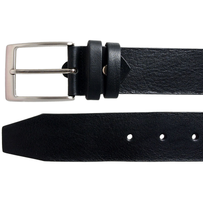 40 mm Bridle Leather Belt Black