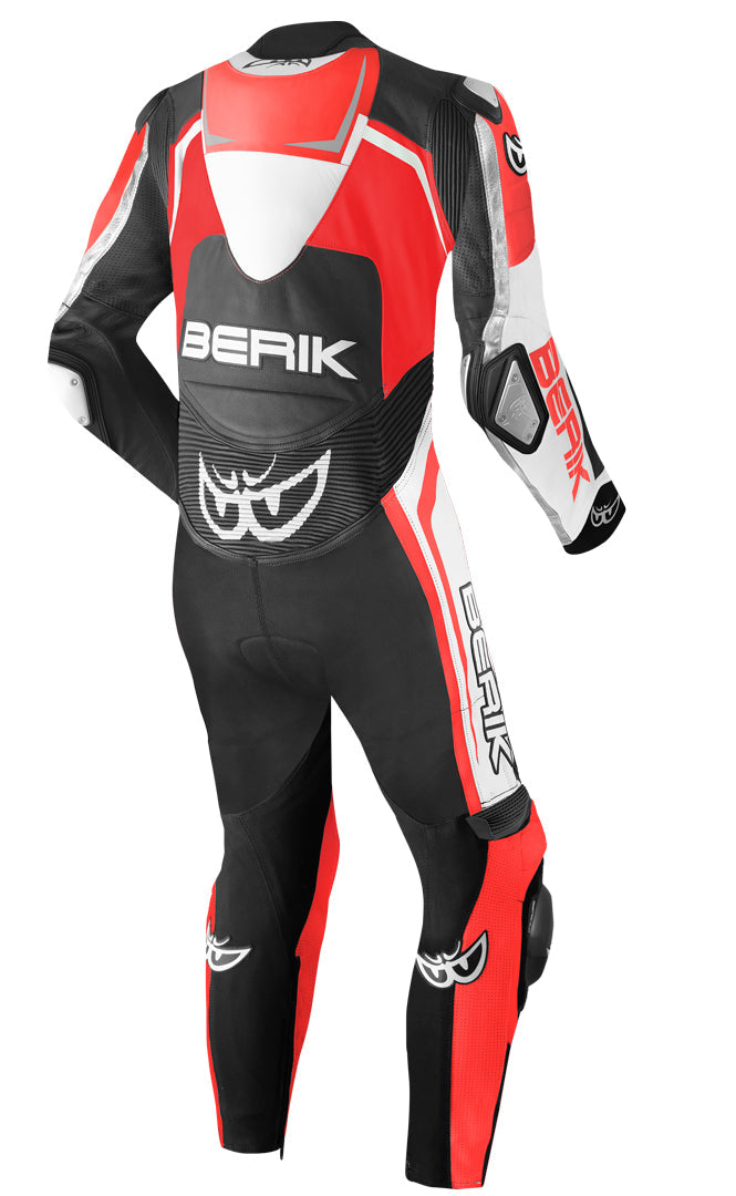 Berik Race-Tech One Piece Full Leather Motorcycle Suit for Men