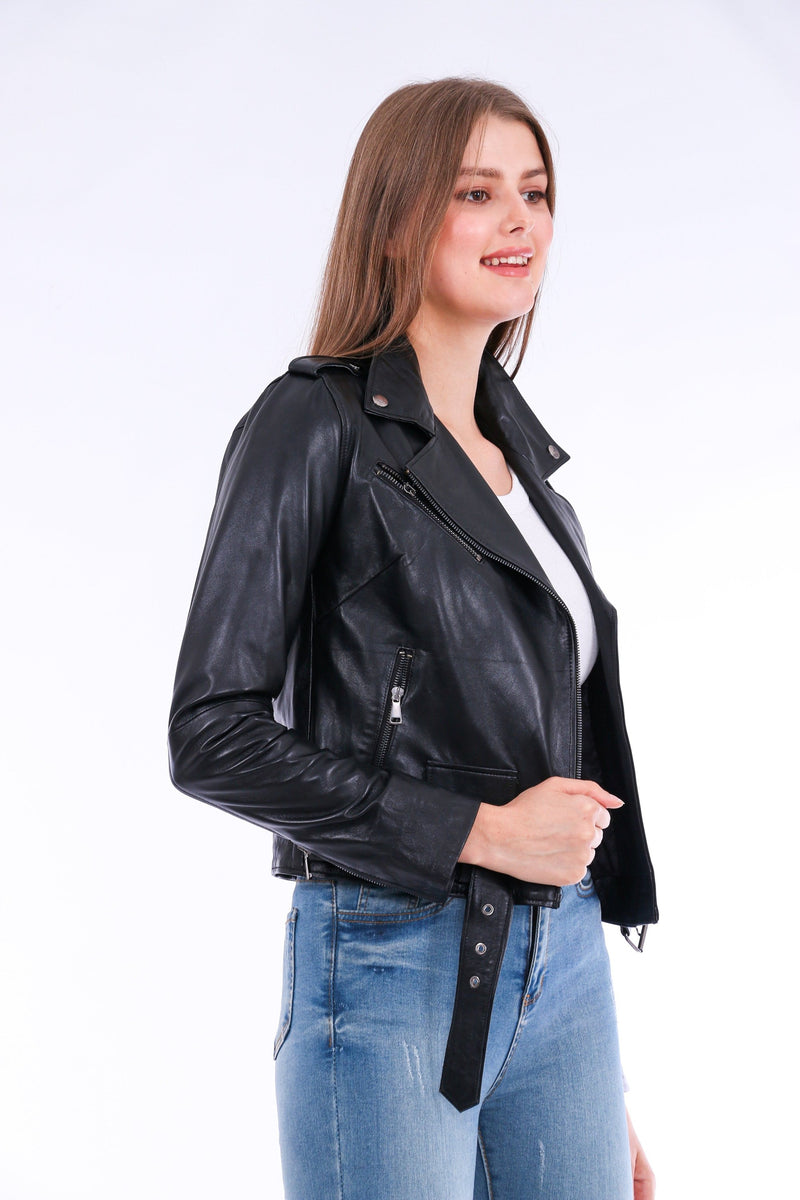 Castelli Leather Biker Jacket