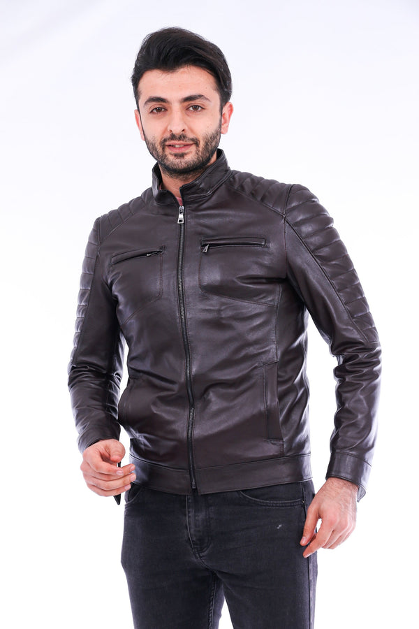 Bussana Biker Leather Jacket