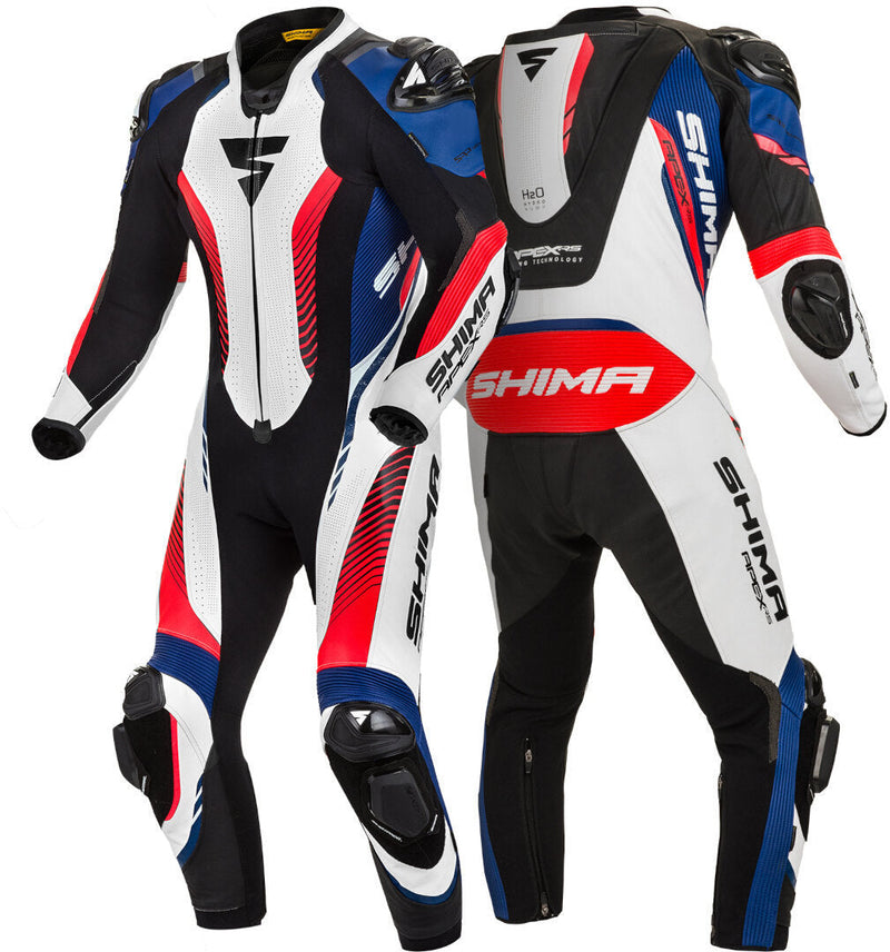 SHIMA SHIMA Apex RS Premium Mens One Piece Leather Motorcycle Racing Suit 