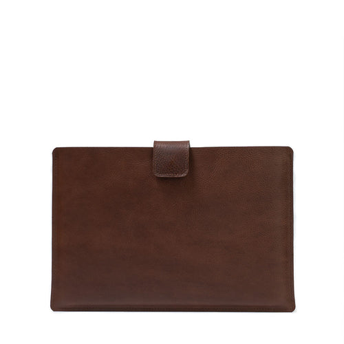 Leather Sleeve for iPad with zipper pocket