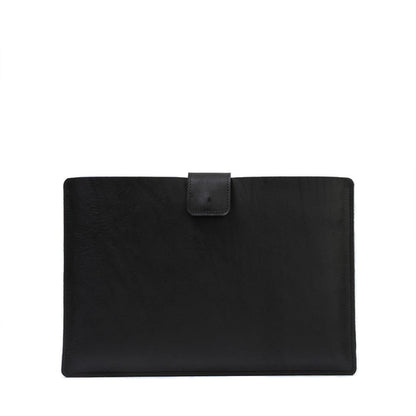 Leather Sleeve for iPad with zipper pocket