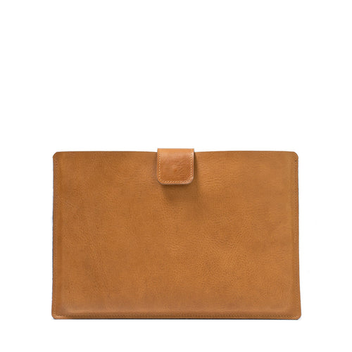 Leather Sleeve for iPad with zipper pocket