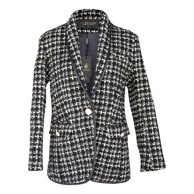 Le Reussi Tweed Checkers Blazer