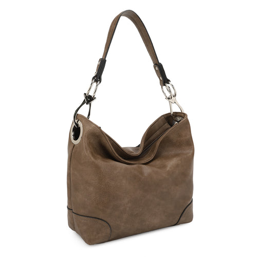 MKF Collection Emily Soft Vegan Leather Hobo Handbag by Mia K