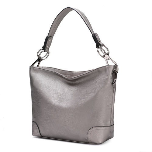 MKF Collection Emily Soft Vegan Leather Hobo Handbag by Mia K