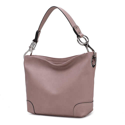 MKF Collection Emily Soft Vegan Leather Hobo Handbag by Mia K