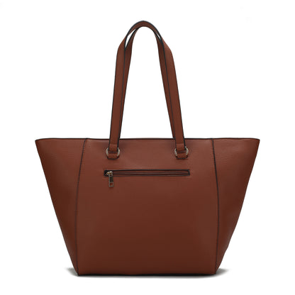 Alexandra Vegan Leather Women Tote Handbag with Wallet