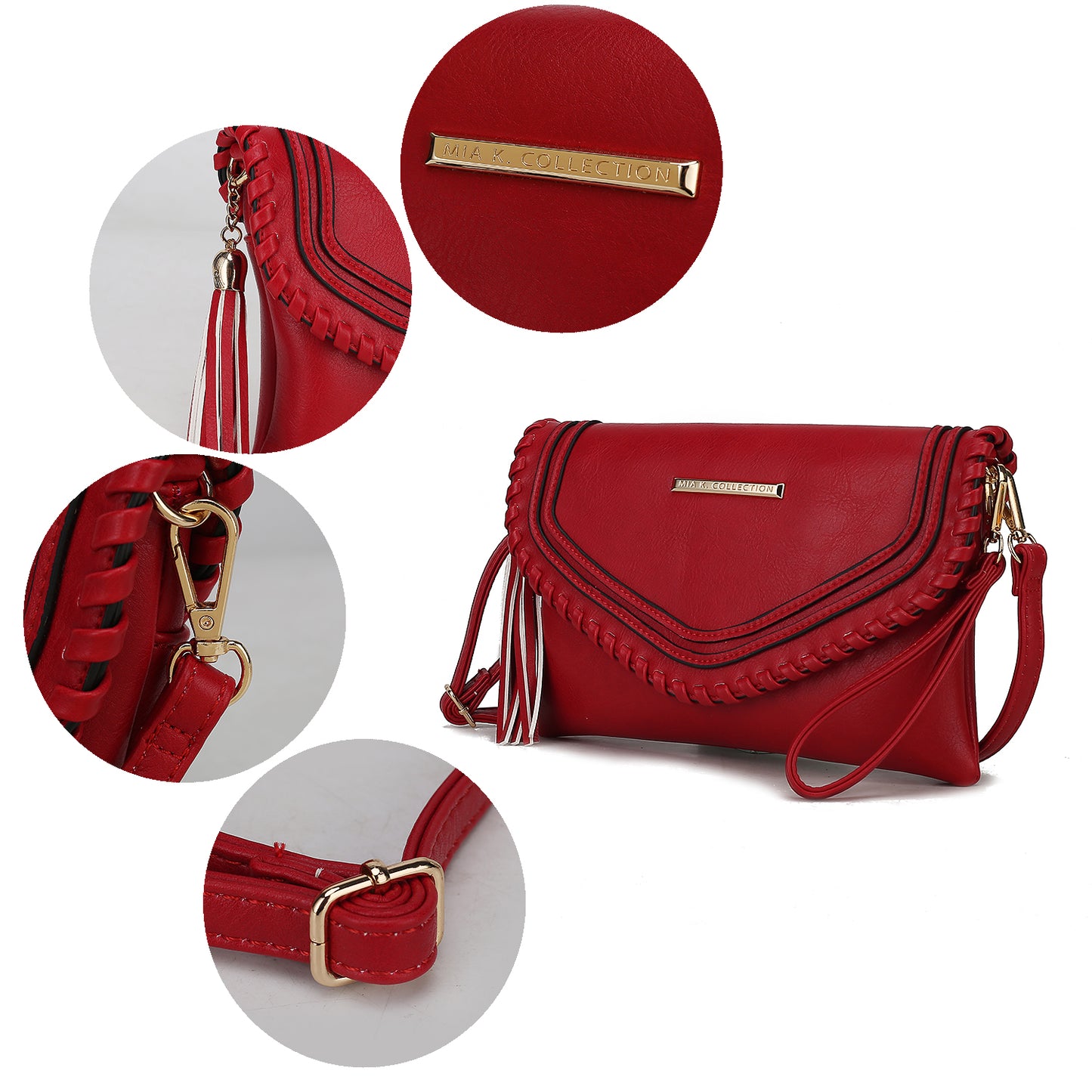 MKF Collection Remi Shoulder Handbag Vegan Leather Women by Mia K