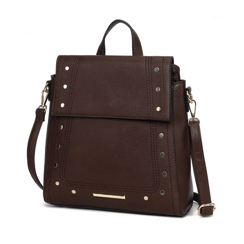 MKF Collection Elke Vegan Leather Women Convertible Backpack Bag by