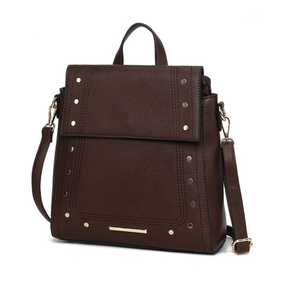 MKF Collection Elke Vegan Leather Women Convertible Backpack Bag by