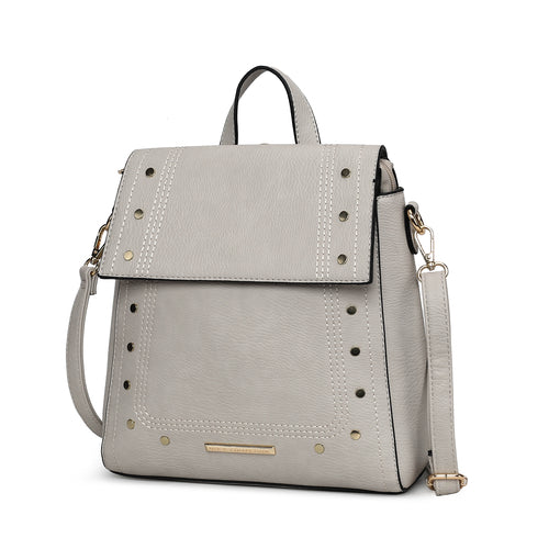 MKF Collection Elke Vegan Leather Women Convertible Backpack Bag by