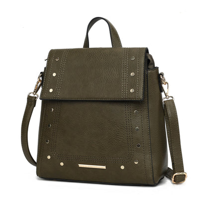 MKF Collection Elke Vegan Leather Women Convertible Backpack Bag by