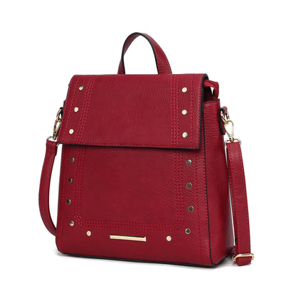 MKF Collection Elke Vegan Leather Women Convertible Backpack Bag by