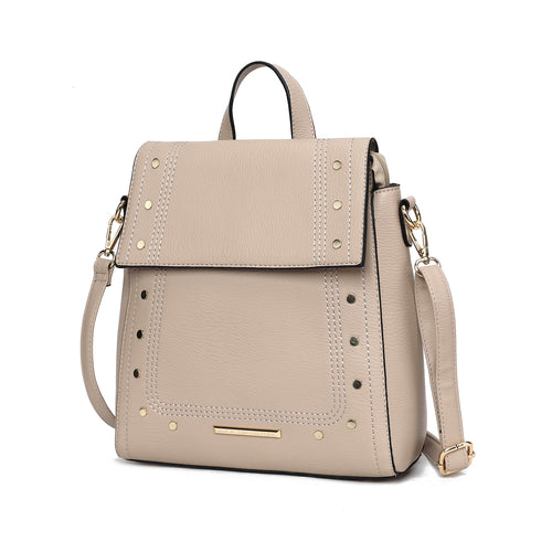 MKF Collection Elke Vegan Leather Women Convertible Backpack Bag by