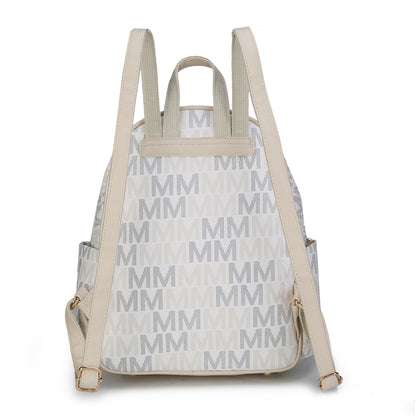 Palmer Vegan Leather Signature logo print Women Backpack