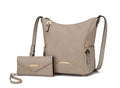 Lux Hobo Bag with Wallet Handbag Vegan Leather Women