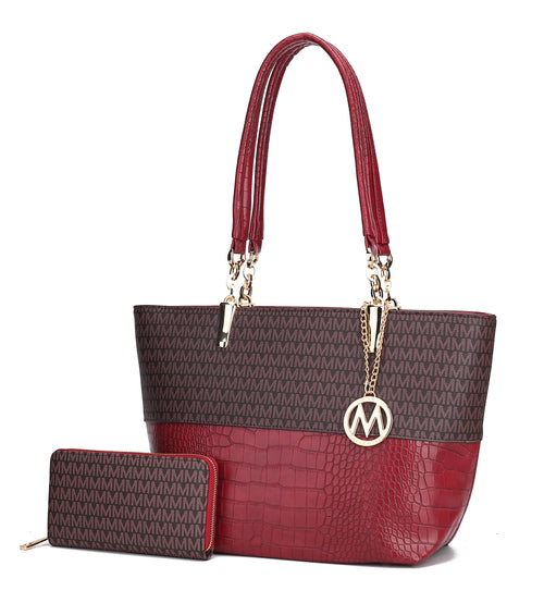 MKF CollectionSasha Tote Handbag Vegan Leather Women by Mia K