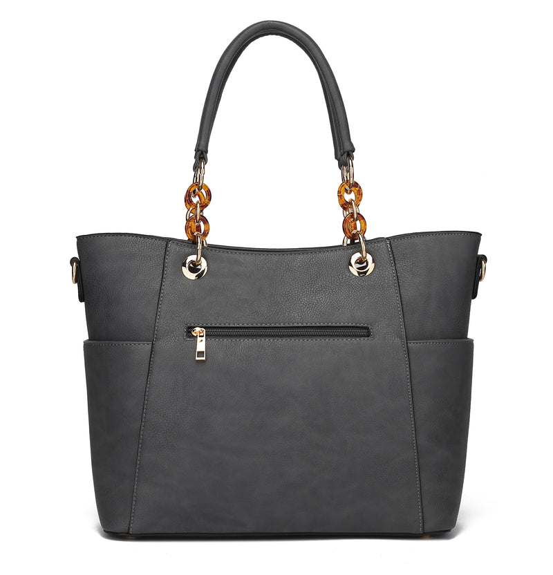 MKF Collection Bonita Tote Handbag & Wallet Set Vegan Leather by Mia K