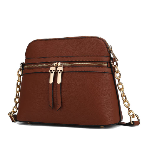 Kelisse Solid Crossbody Handbag Vegan Leather Women