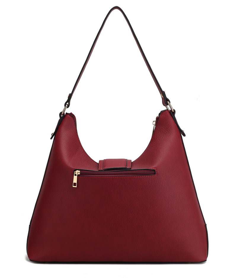 Graciela Hobo Handbag Color-Block Vegan Leather Women