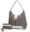 Graciela Hobo Handbag Color-Block Vegan Leather Women