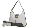 Graciela Hobo Handbag Color-Block Vegan Leather Women