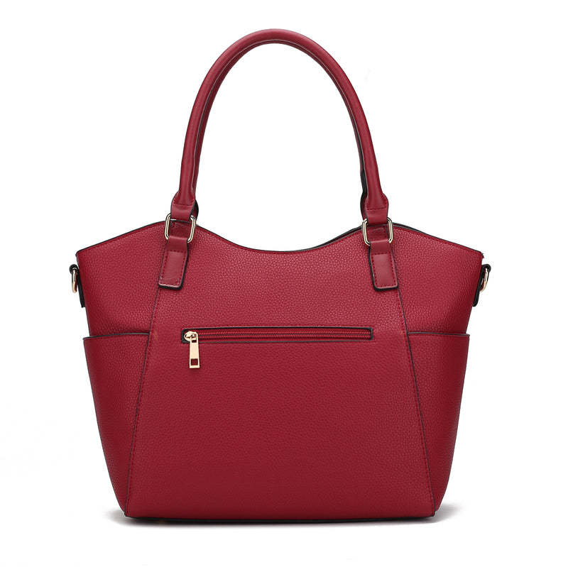 Janise Solid Tote Handbag Vegan Leather Women