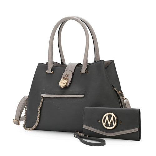 MKF Edith Tote Handbag with Wallet Vegan Leather Women by Mia K