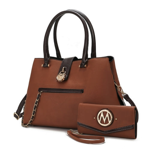 MKF Edith Tote Handbag with Wallet Vegan Leather Women by Mia K