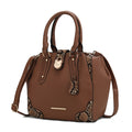 Lorena Snake embossed Vegan Leather Women Satchel Handbag