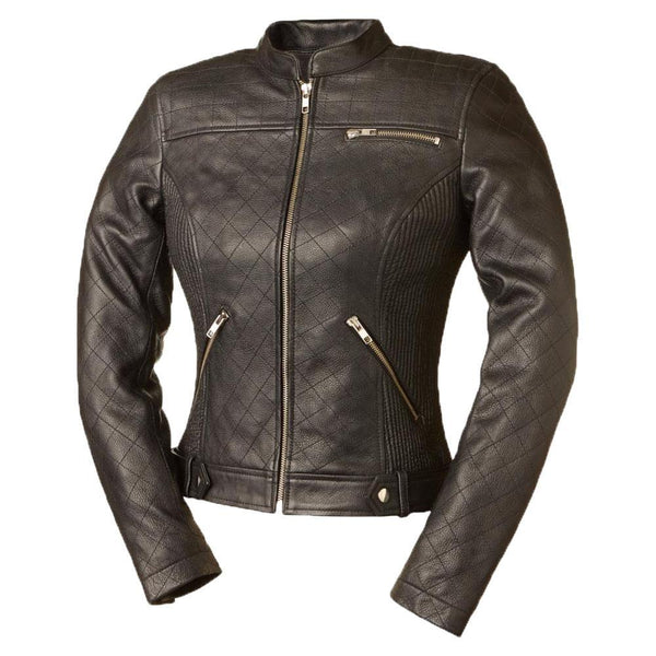 Merlin Diamond  Women's Genuine Cowhide Motorcycle Leather Jacket