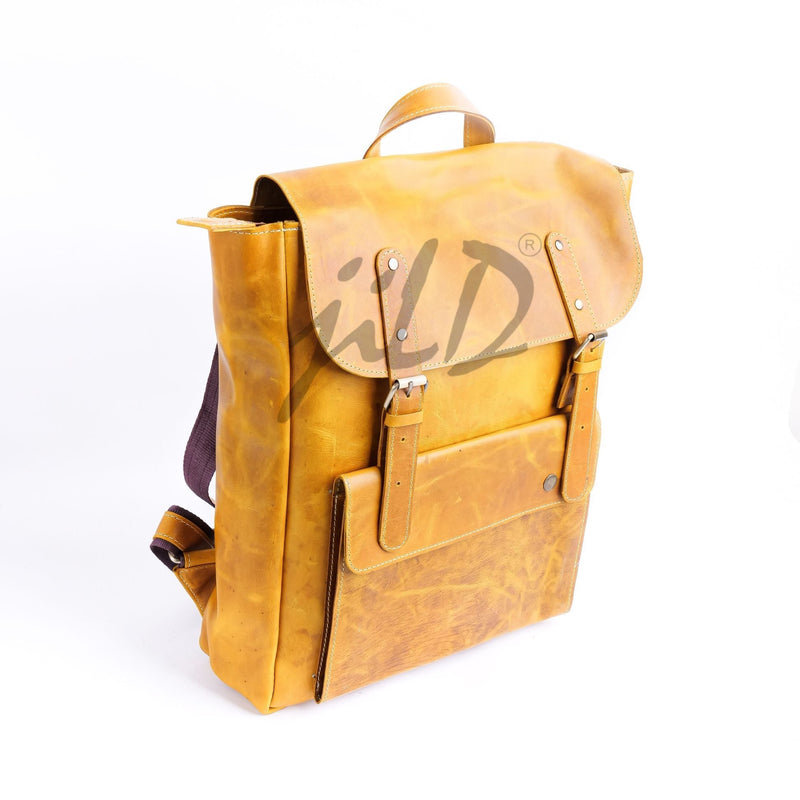 Nomad Vintage Leather Backpack - Camel Brown