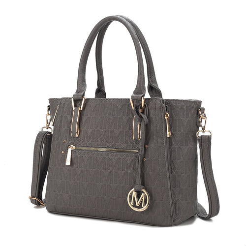 Cairo M Signature Satchel Handbag Vegan Leather Women