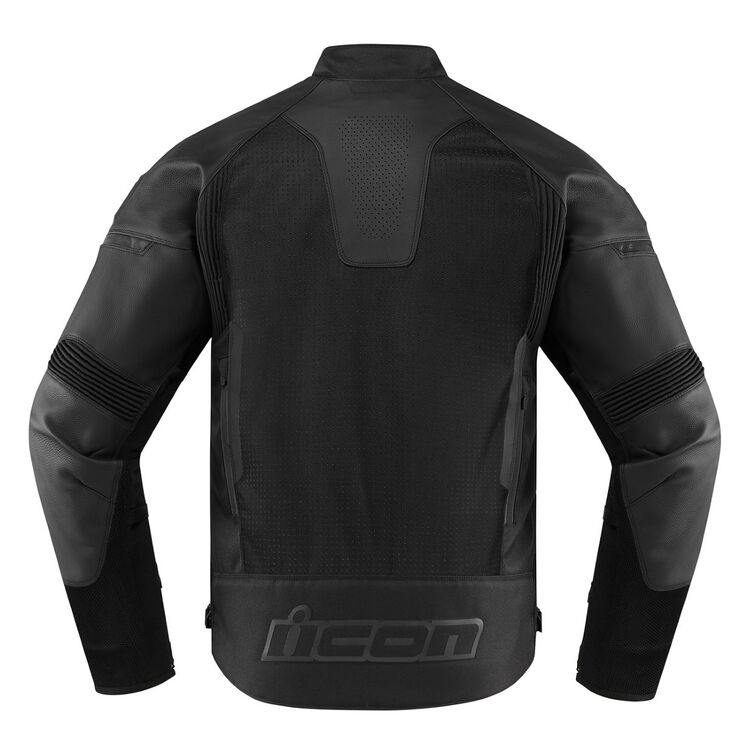 Icon Contra 2 Sports Motorcycle Perforated Leather Jacket Mens