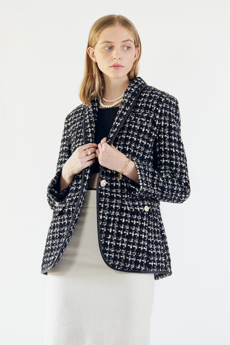 Le Reussi Tweed Checkers Blazer