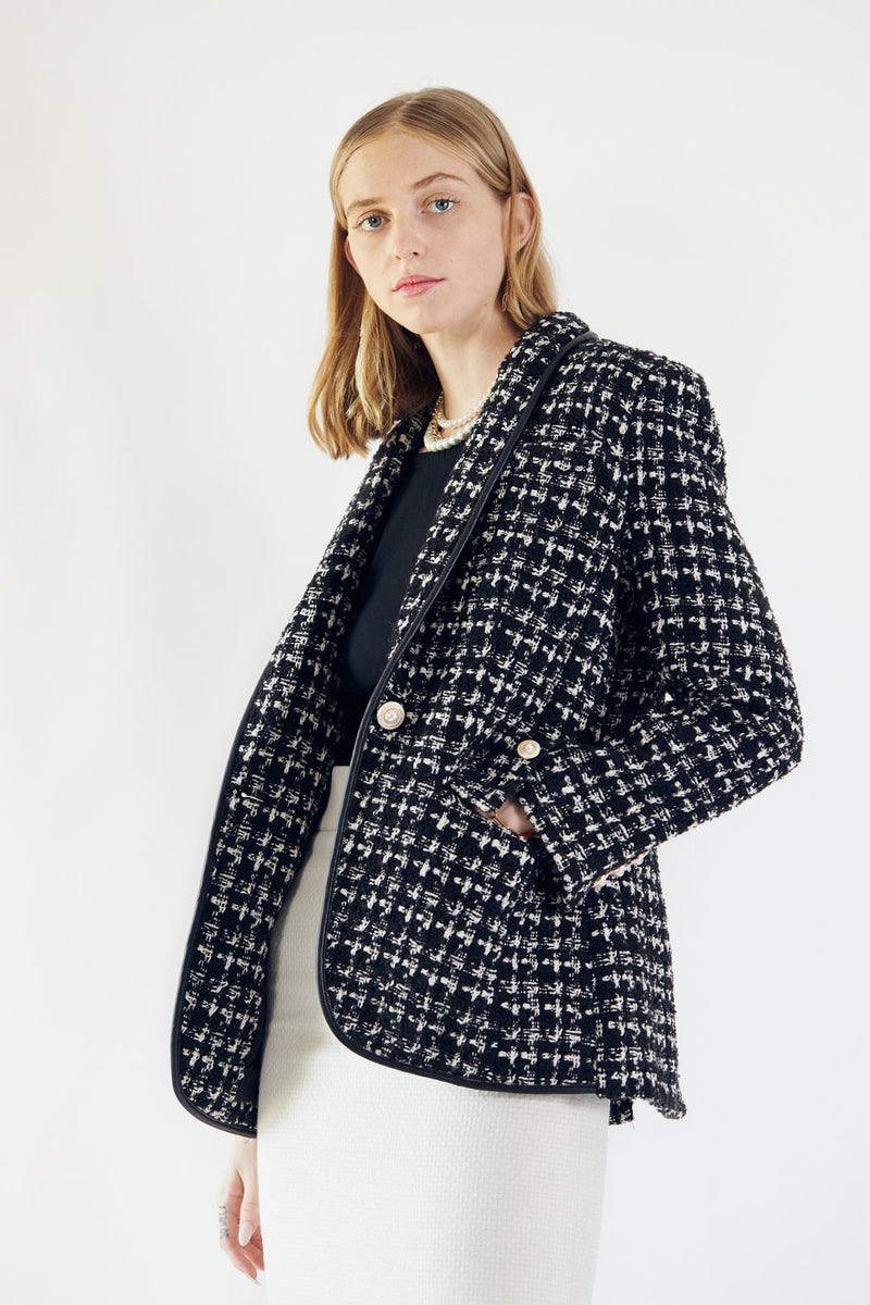 Le Reussi Tweed Checkers Blazer