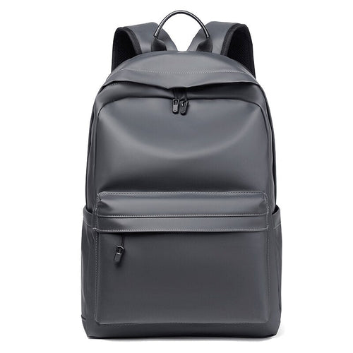 Backpack For Men PU Leather High Quality Business Travel Bag Solid