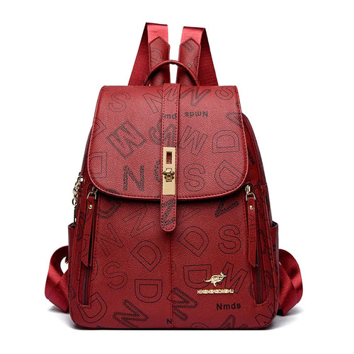 Printed Letter Leather HandBack