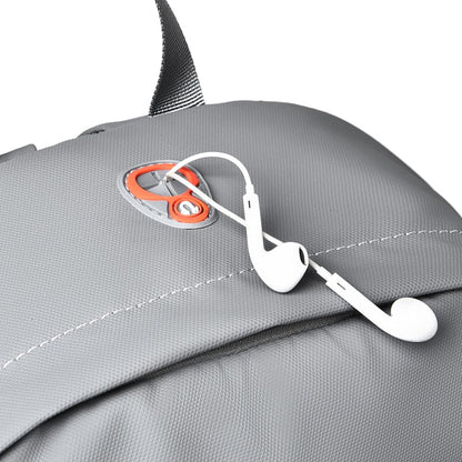 Men's USB Charging Waterproof PU Leather Backpack