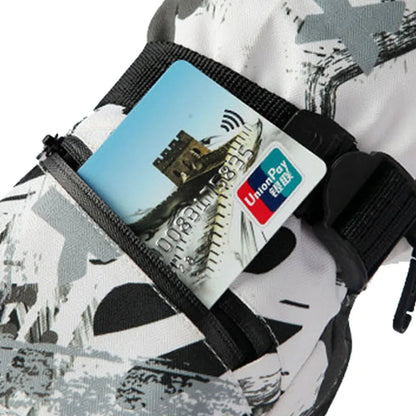 Winter Snowboard Ski Gloves PU Leather Non-slip Touch Screen